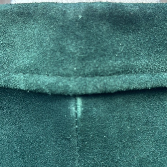 Carrie Hoxton ‘Brando’ green suede moto jacket, size 10UK (6US) - Picture 5 of 12
